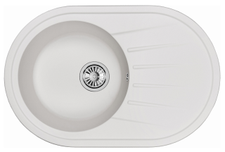 Мойка кухонная Granula Standart 7601, БЕЛЫЙ